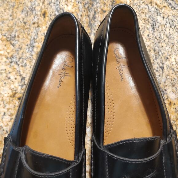 Cole Haan Men's Black Leather Tassel Loafers Size 11.5 D Item ID 03506 - Picture 11 of 12